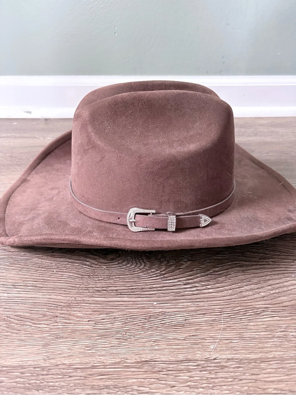 Brown Western Felt Cowboy Hat - Unbranded